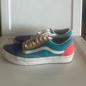 Vans Multicolor Sneakers - Blue, Purple, Pink, Orange